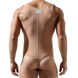Menaful™ men's sheer mesh bodysuit