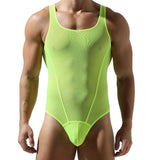Menaful™ men's sheer mesh bodysuit