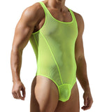 Menaful™ men's sheer mesh bodysuit