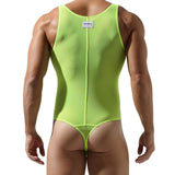 Menaful™ men's sheer mesh bodysuit