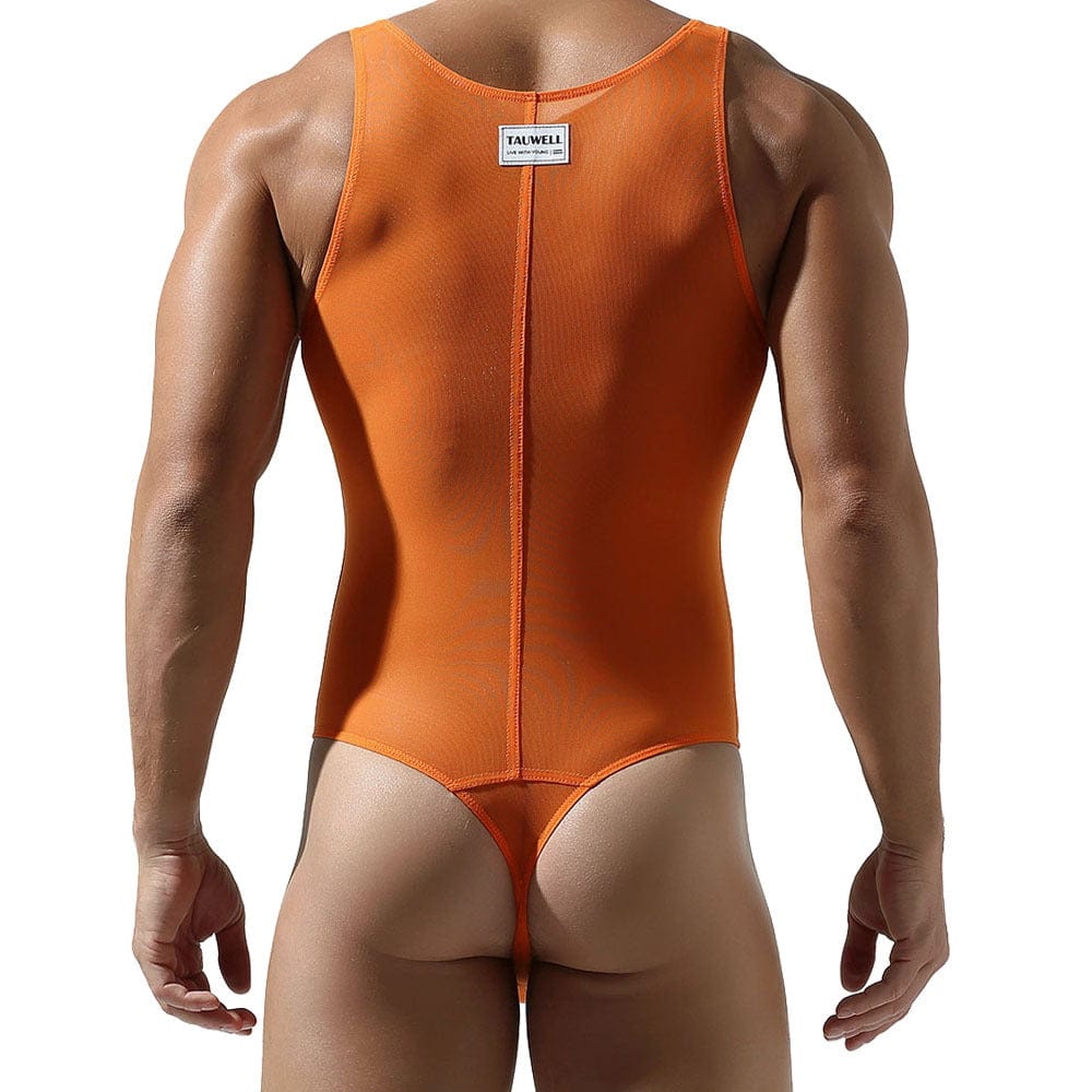 Menaful™ men's sheer mesh bodysuit
