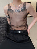 menaful Men's Slim Mesh Racerback Vest