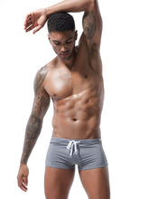 menaful Men's Summer Tethered Boxer Swim Trunks