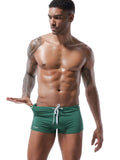 menaful Men's Summer Tethered Boxer Swim Trunks