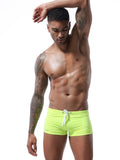 menaful Men's Summer Tethered Boxer Swim Trunks