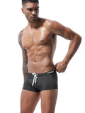 menaful Men's Summer Tethered Boxer Swim Trunks