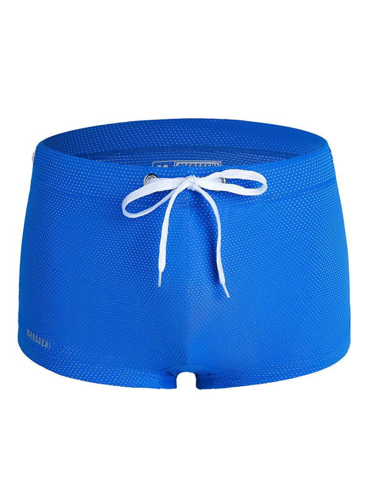 menaful Men's Summer Tethered Boxer Swim Trunks