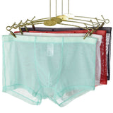 menaful Mid Waist Mesh Sexy Pouch Bag Boxers