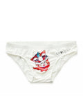 menaful Mouse / M Kitten White Cartoon Briefs