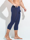 menaful Navy Blue / M U Convex Slim Fit Leggings
