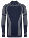 menaful Navy Blue / S Turtleneck Gym T-Shirt