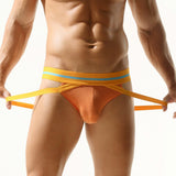 Menaful™ orange / M Men's Breathable Cotton Low-Rise Jockstrap