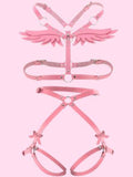 menaful Pink / 1 SET(A+B) Wing shape strap