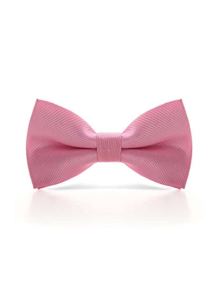 menaful Pink Evening shirt suit bow tie