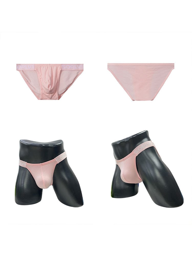 menaful Pink / M Sexy Breathable Men's Low Waist Sports Briefs