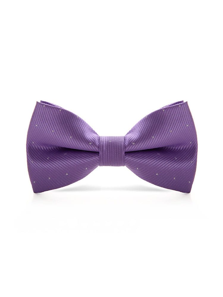 menaful Purple Evening shirt suit bow tie