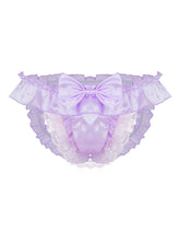 menaful Purple / M Men's Lace T Panty Thong