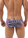 menaful Purple / M Men's Low Waist Briefs