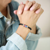 Menaful™ Rainbow PU leather bracelet PB-004