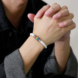 Menaful™ Rainbow PU leather bracelet PB-004