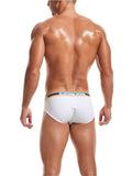 menaful Rainbow Waistband Cotton Briefs