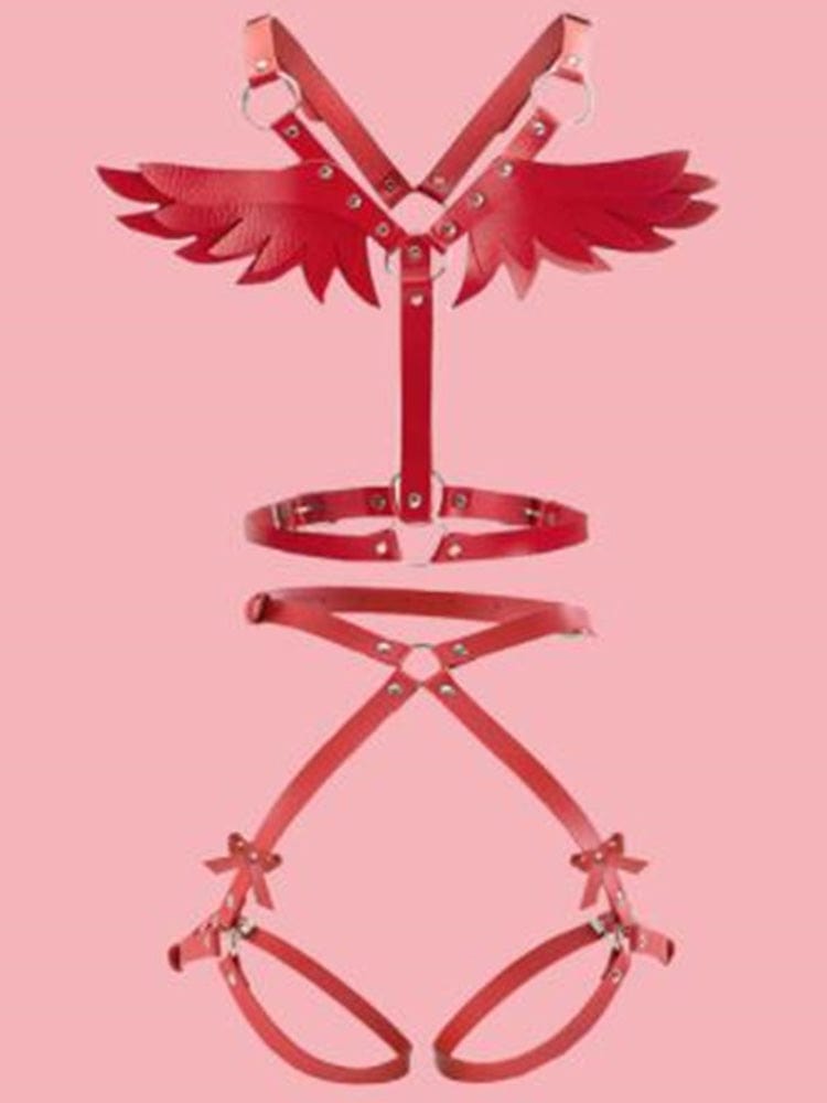 menaful Red / 1 SET(A+B) Wing shape strap