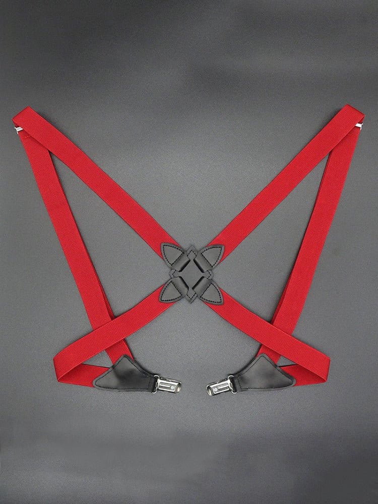 menaful Red Elastic Pants Holster Clip - 2.5cm