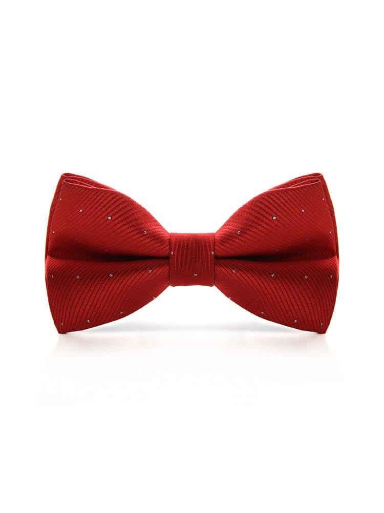 menaful Red Evening shirt suit bow tie