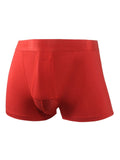 menaful Red / L Men's Capsule Mesh Midriff Dual Pouch Trunks
