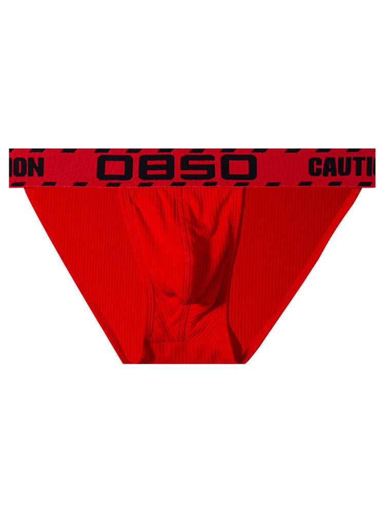 menaful Red / M Low Waist Men's Briefs