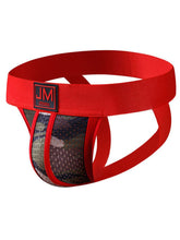 menaful Red / M Men's Camo Mesh Sexy Thong