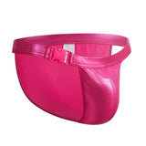 menaful Rose Red / M Men's Night Sexy Underwear Swim Bikini