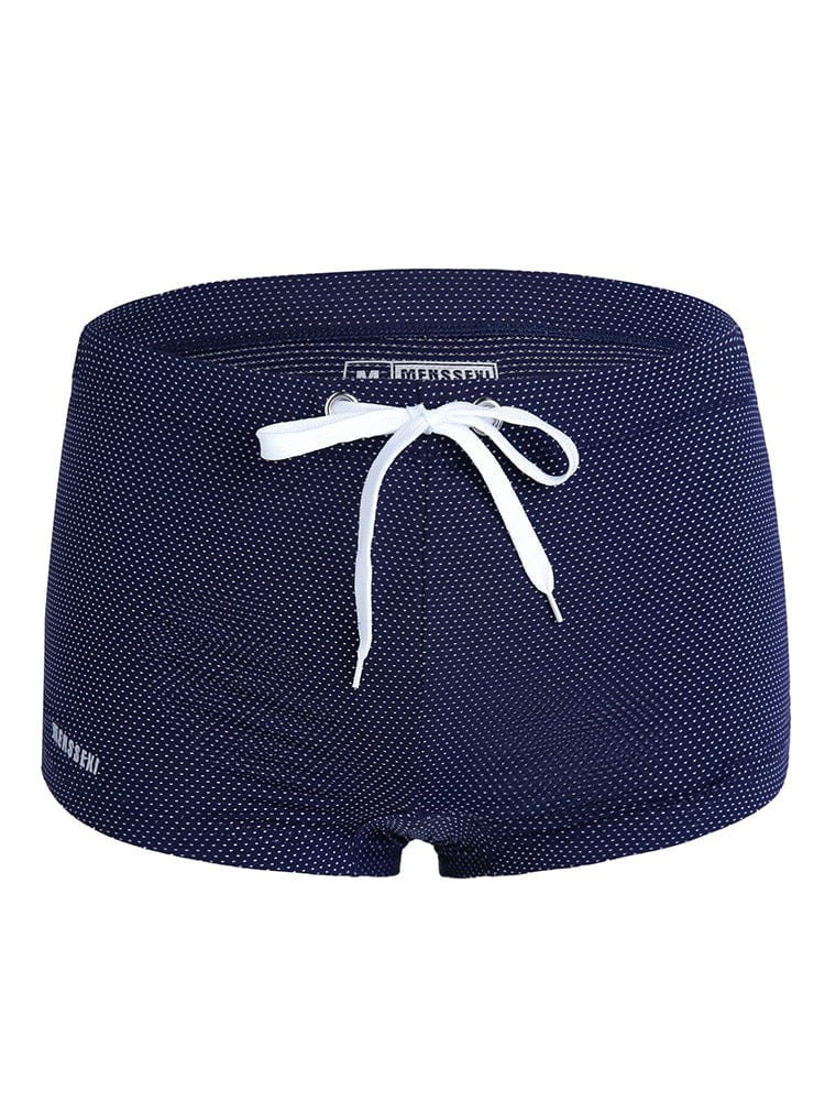 menaful Royal Blue / S Men's Summer Tethered Boxer Swim Trunks