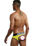 menaful Sexy Cotton Buttocks Men's Triangle Briefs