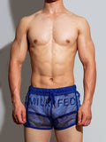 menaful Sexy Mesh Breathable Home Boxer Shorts