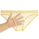 menaful Sheer Mesh Bagless Skinny Briefs