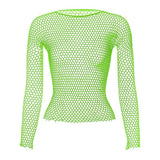 menaful sleeves Green / One Size Men's Mesh Fishnet Long Sleeves