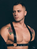 menaful Straps / One Size Mens Chest Harness Sexy Belts - Black