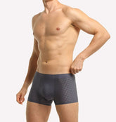 menaful Trunks 3 Pack Mens Ice Silk Underwear Soft Ultra-Thin Trunks