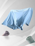 menaful Trunks 3 Pack Mesh Breathable Ice Silk Underwear