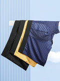 menaful Trunks 4 Pack Mesh Ice Silk Cool Fresh Men's Trunks