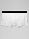 menaful Trunks 4 Pack Mesh Ice Silk Cool Fresh Men's Trunks