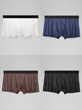 menaful Trunks 4 Pack Mesh Ice Silk Cool Fresh Men's Trunks