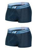 menaful Trunks Color 1 / S 2 Pack Separated Pouch Comfy Mens Boxer Briefs