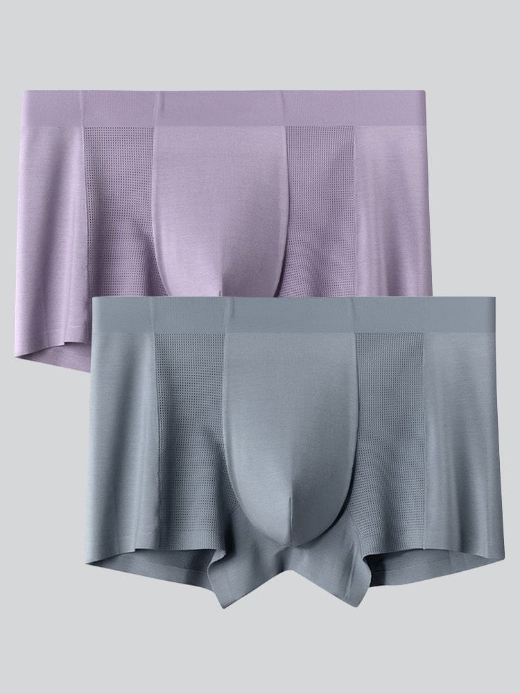 menaful Trunks Color5 / S 2 Pack Men’s Breathable Seamless Modal Trunks
