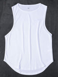 menaful White / M Men's Summer Quick Dry Sports Vest