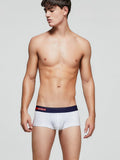 menaful White / M Simple And Fashionable Men's Boxer Briefs