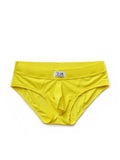 menaful Yellow / M Alphabet Polyester Breathable Briefs