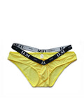 menaful Yellow / M Low Waist Sexy Bulge Pocket Briefs