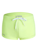 menaful Yellow / S Men's Summer Tethered Boxer Swim Trunks